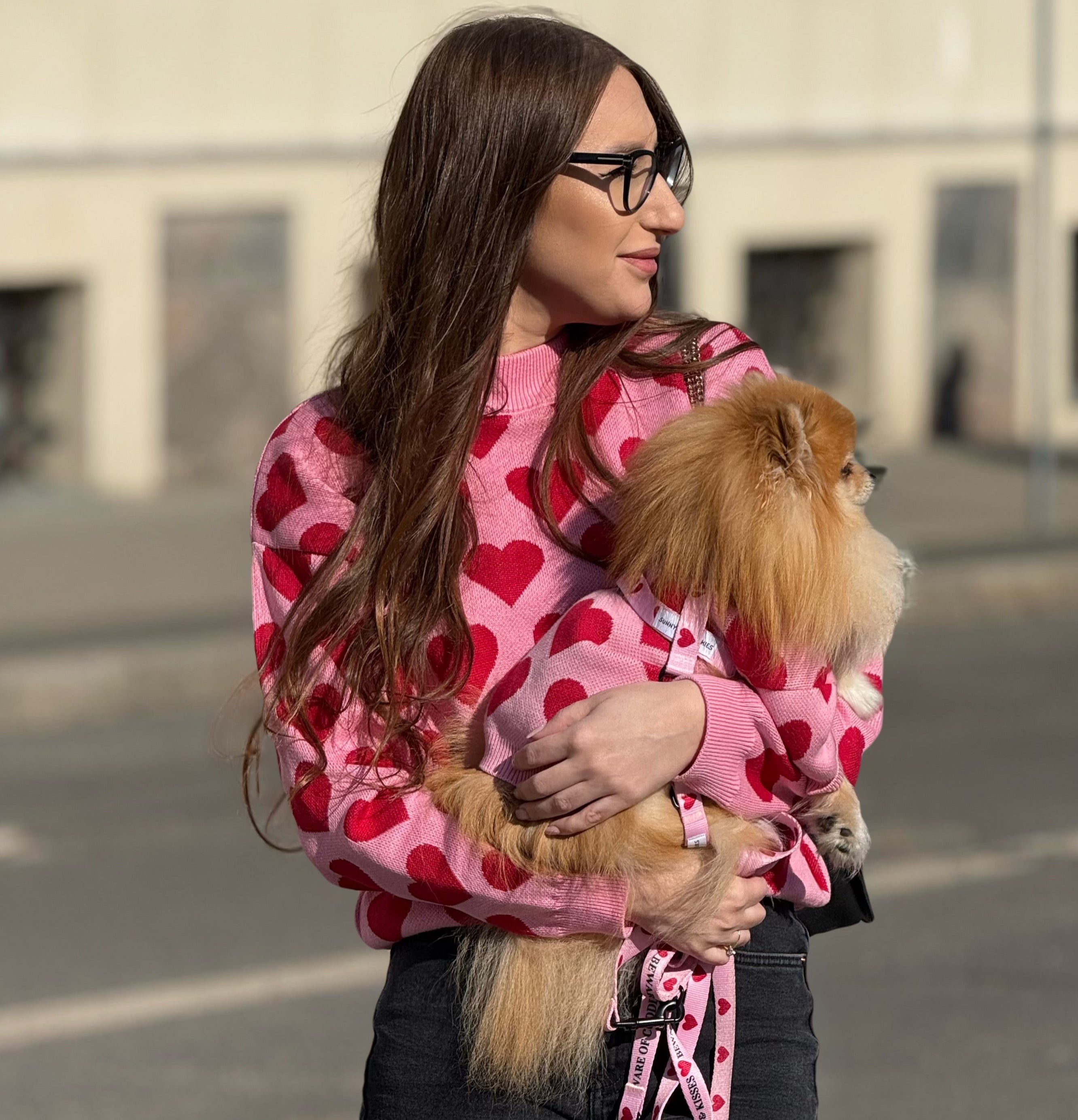 Hearts matchy-matchy Sweater for Human