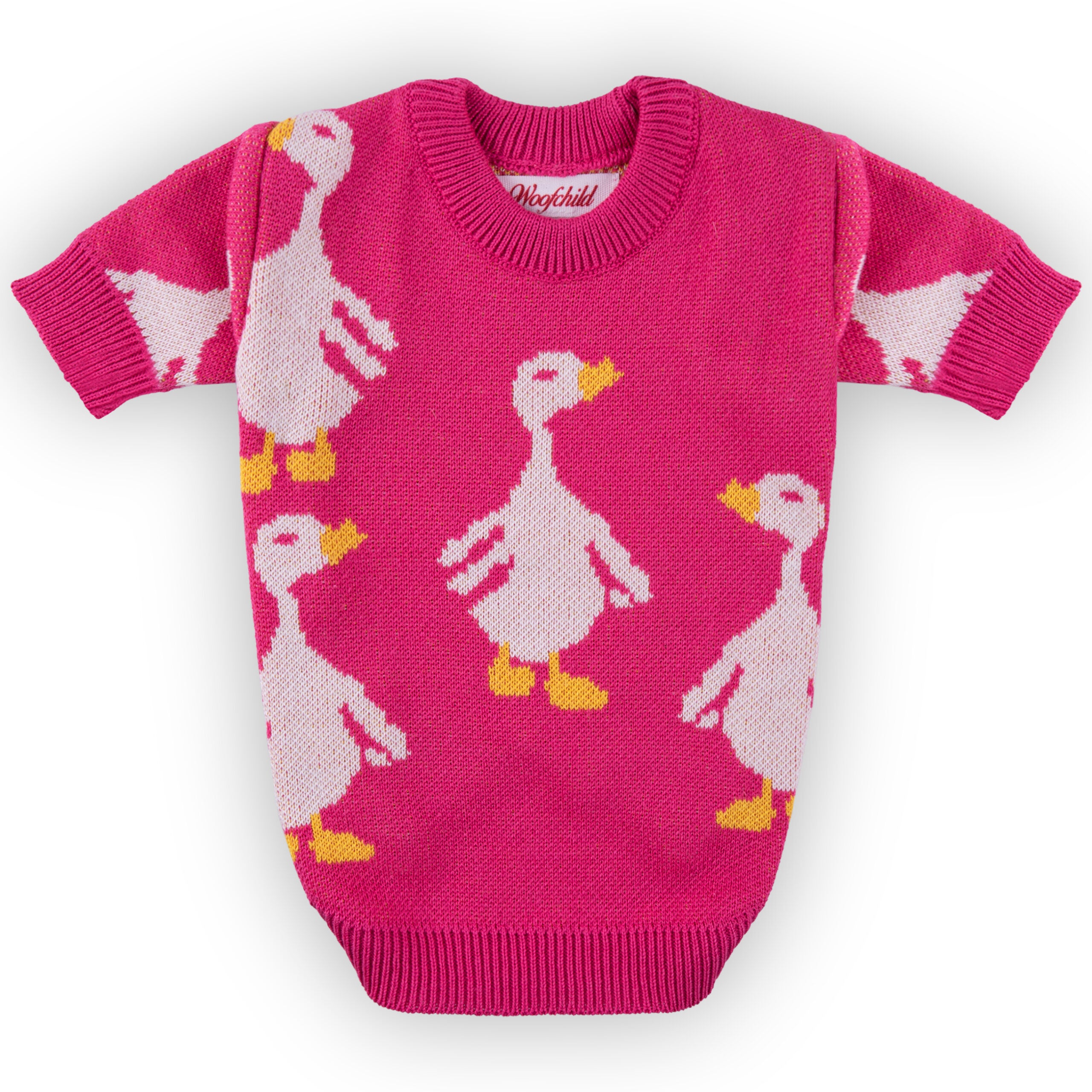 Pink Goose Dog Sweater