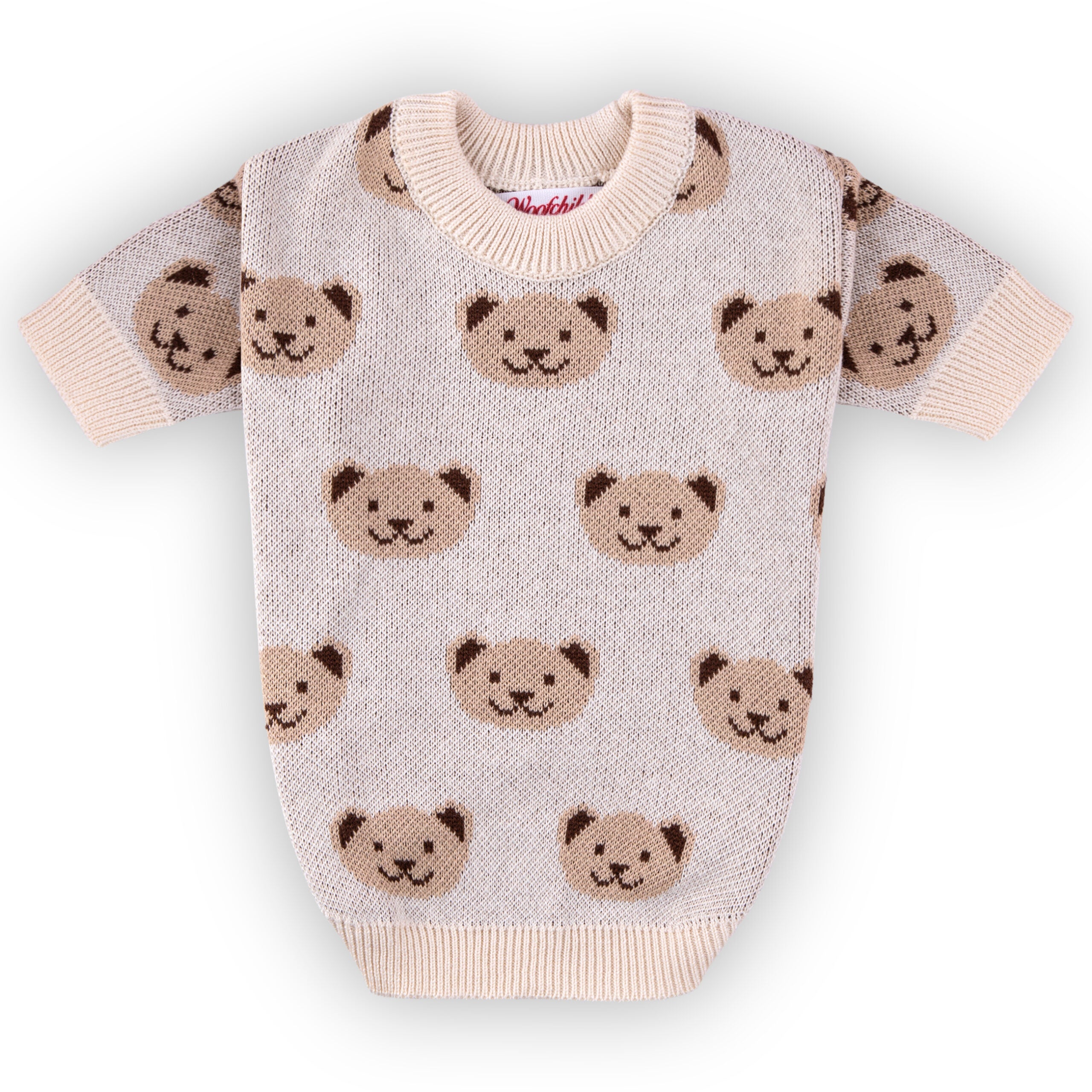 Cream Teddy Dog Sweater