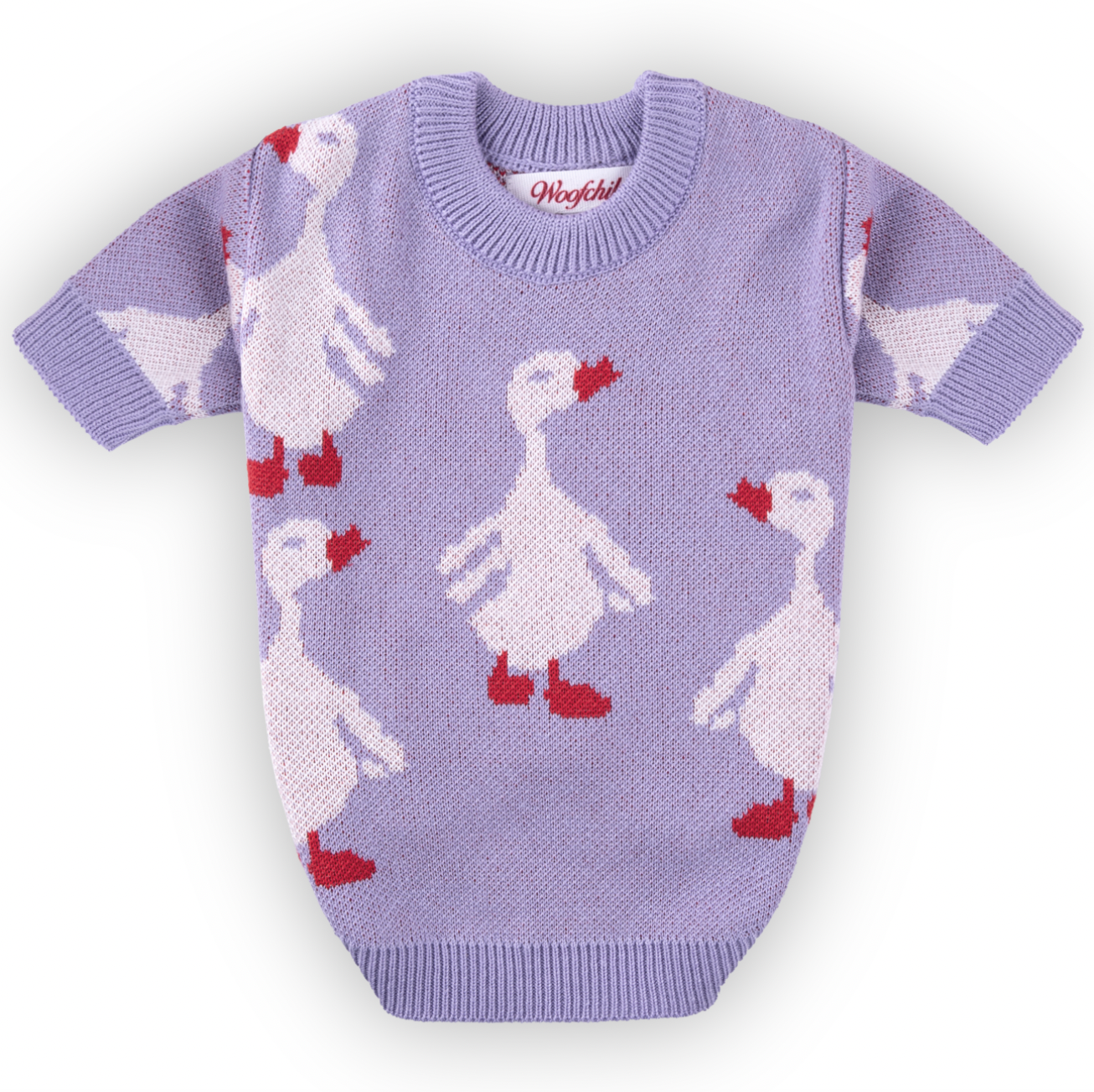 Lilac Goose Dog Sweater