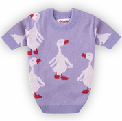 Lilac Goose Dog Sweater