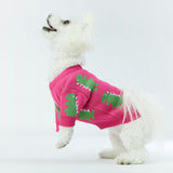 Pink Dino Dog Sweater