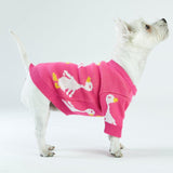 Pink Goose Dog Sweater