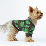 Woofchild sweter dla psa -brązowy w żabki