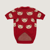 Burgundy Teddy Dog Sweater