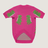 Pink Dino Dog Sweater