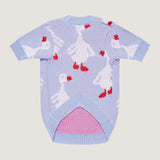 Lilac Goose Dog Sweater