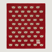 Teddy Burgundy Blanket